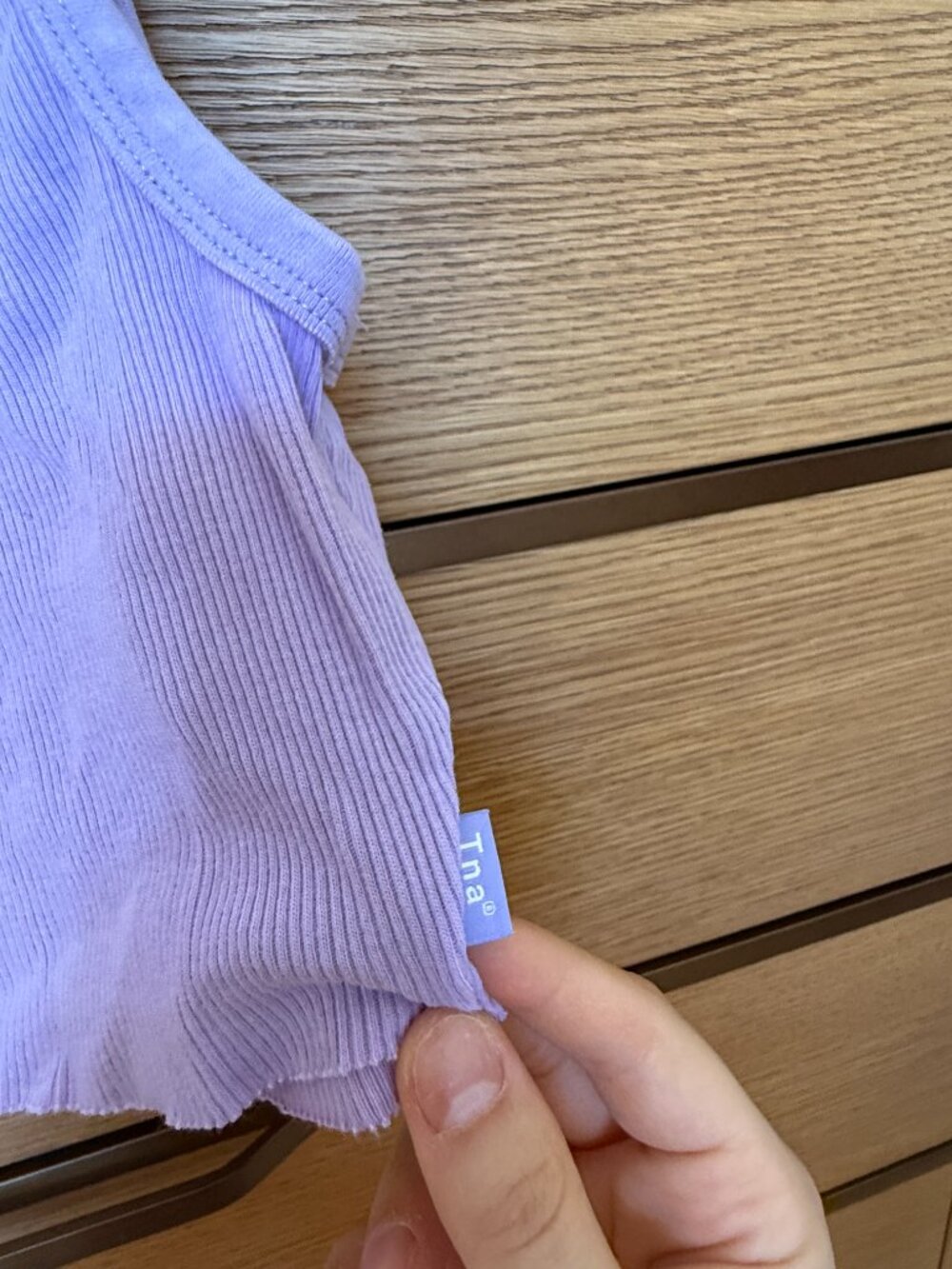 Aritzia Ribbed Cropped Racer Tank (TNA) - Picture 2 of 8